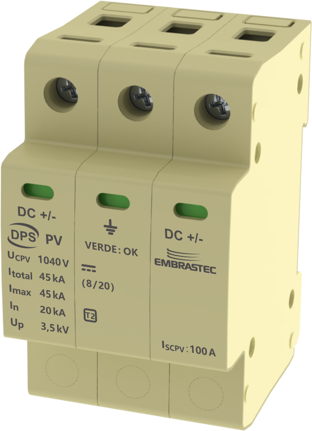 DPS SOLAR G6 1MPPT - FOTOVOLTAICO 1040 V - 45 KA - Imagem 3