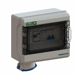 ECOMOBI PROTEÇÃO P/ CARREGADOR VEIC 7KW 220V TOMADA INDUSTRIAL