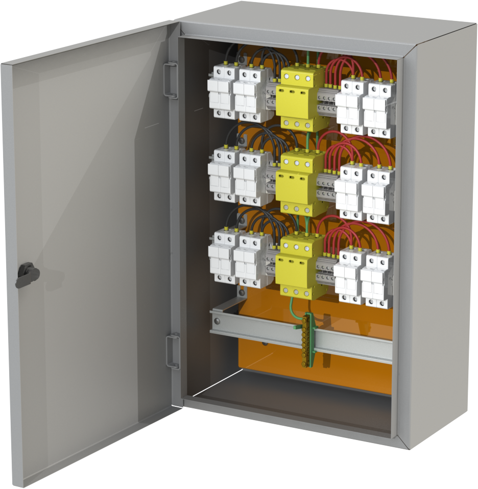 SB METAL 12 ENTRADAS 12 SAIDAS 20A/40A - 1040VCC 45kA/60kA/ 6/12MPPT - Imagem 2