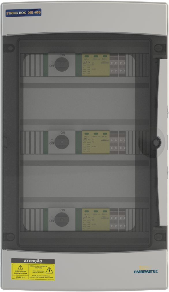 SB 06 ENTRADAS 06 SAIDAS 20A/40A - 600VCC/1040VCC 45KA 3/6MPPT - Imagem 3