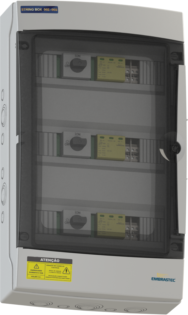 SB 06 ENTRADAS 06 SAIDAS 20A/40A - 600VCC/1040VCC 45KA 3/6MPPT - Imagem 4