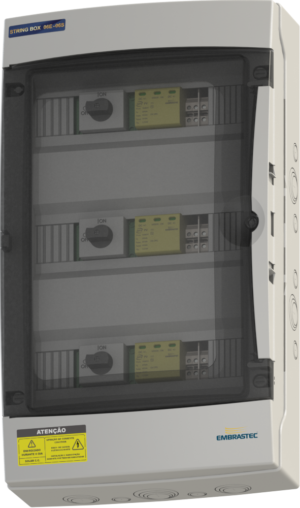 SB 06 ENTRADAS 06 SAIDAS 20A/40A - 600VCC/1040VCC 45KA 3/6MPPT - Imagem 5